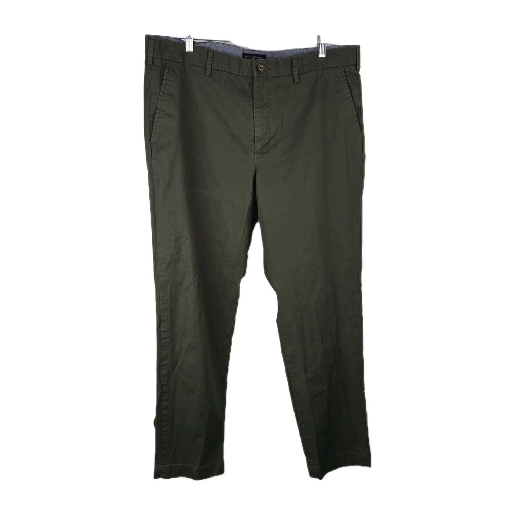 Banana Republic Mens Olive Green Straight Mason Chino Pants Size 38X32 cotton